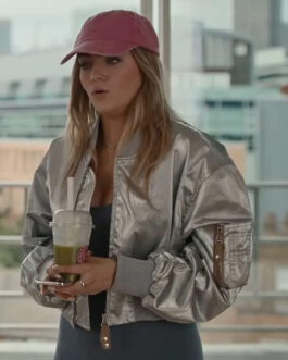 Geek Girl Daisy Jelley Silver Bomber Jacket