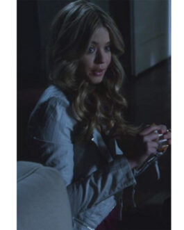 Pretty Little Liars S02 Sasha Pieterse White Leather Jacket