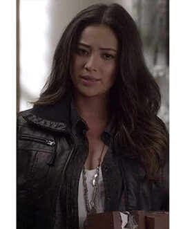 Pretty Little Liars S02 Shay Mitchell Bomber Leather Jacket
