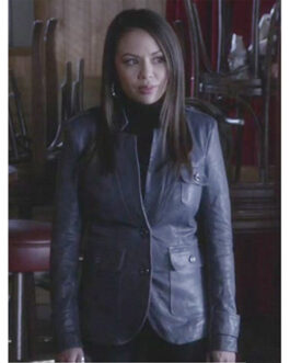 Pretty Little Liars S05 Janel Parrish Leather Blazer