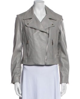 How I Met Your Mother Becki Newton Gray Leather Jacket