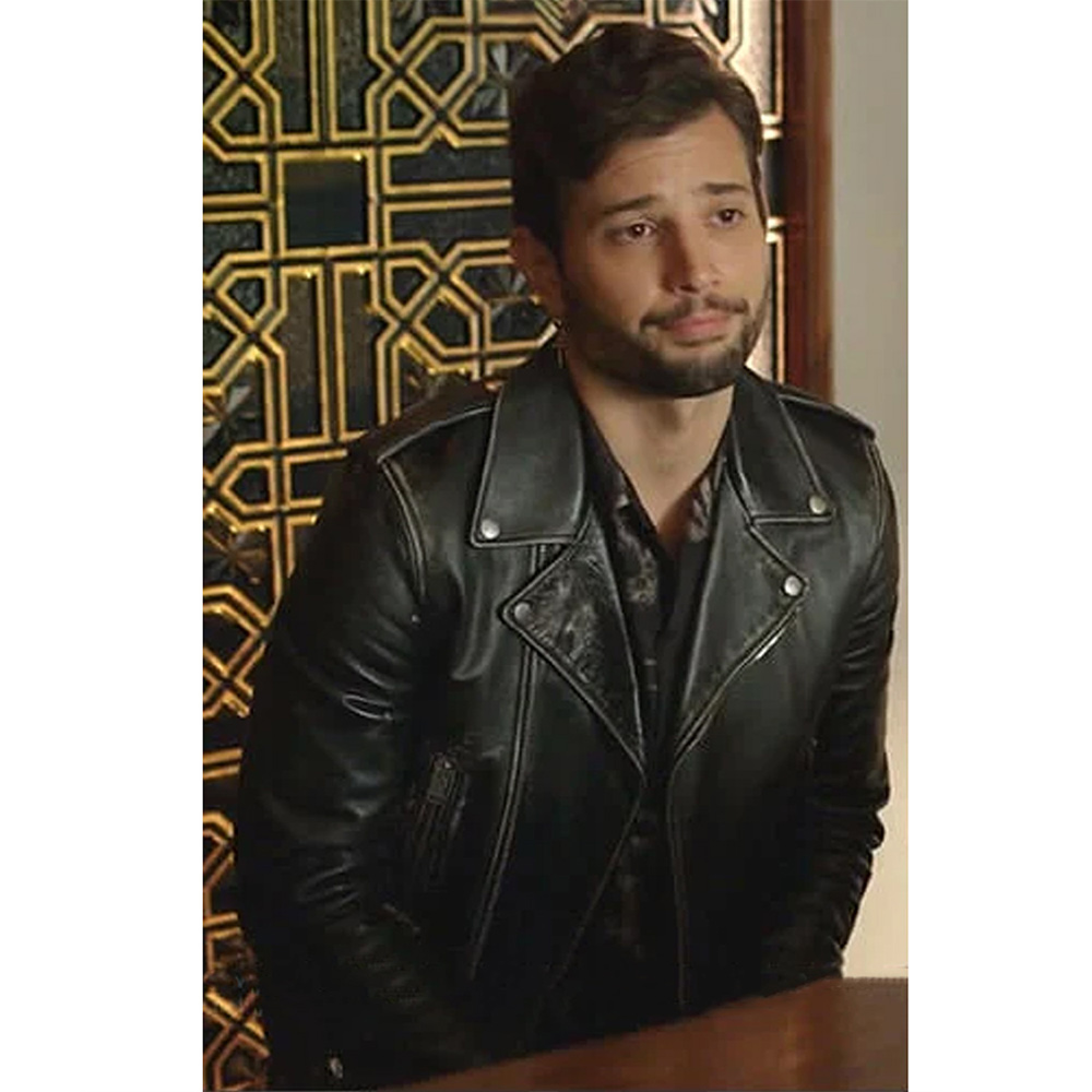 Dynasty S04 Rafael De La Fuente Leather Jacket - Image 7