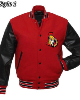 Ottawa Senators Rare Varsity Wool/Leather Jacket