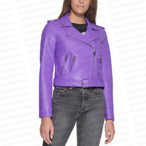 Raven’s Home Raven Symone Purple Leather Jacket