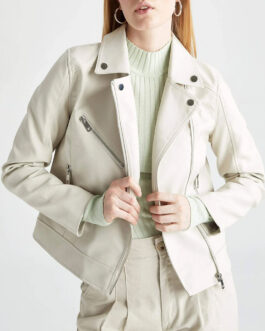 Nashville S02 Connie Britton White Leather Jacket