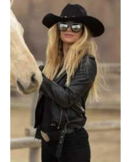 Reagan Baker Swiping America Leather Jacket