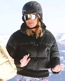 Real Housewives of Salt Lake City S03 Whitney Rose Black Puffer Jacket