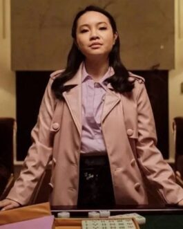 Fakes Jennifer Tong Pink Leather Coat