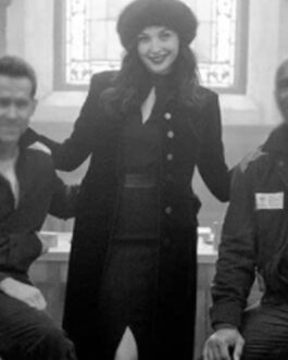 The Bishop Red Notice Velvet Black Coat