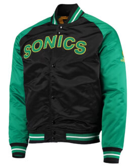 Black/Green Seattle Supersonics Reload 3.0 Jacket