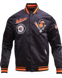 Baltimore Orioles Retro Classic Rib Satin Jacket