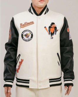 Baltimore Orioles Retro Classic Rib Varsity Jacket