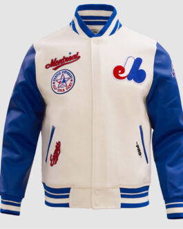 Montreal Expos Retro Classic Rib Varsity Jacket