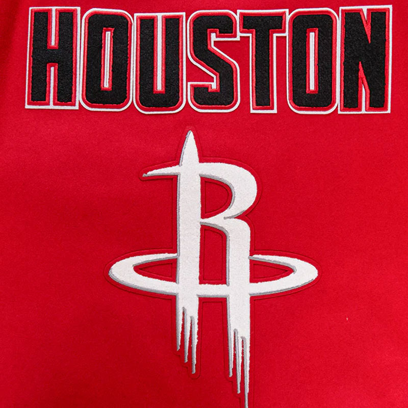 Retro Houston Rockets Classic Rib Varsity Jacket - Image 14