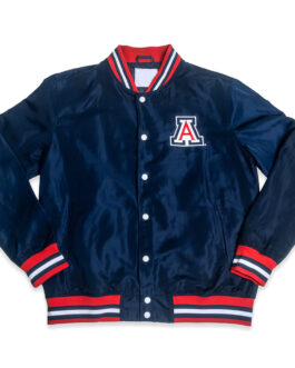 Arizona Wildcats Script Navy Retro Bomber Jacket
