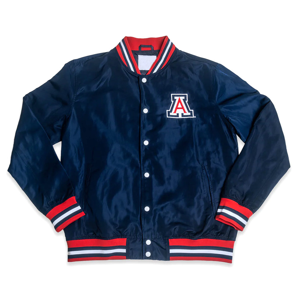 Arizona Wildcats Script Navy Retro Bomber Jacket