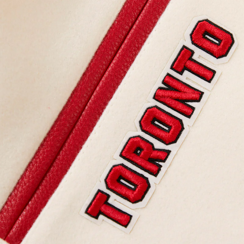 Retro Toronto Raptors Classic Rib Varsity Jacket - Image 9