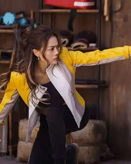 Joey Yung Ride On Yellow Leather Jacket