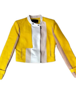 Joey Yung Ride On Yellow Leather Jacket