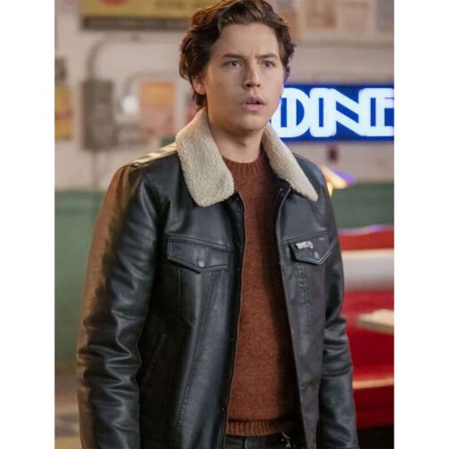 Riverdale S06 Cole Sprouse Trucker Leather Jacket - Image 2