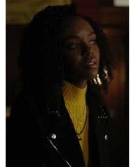 Riverdale S03 Ashleigh Murray Black Suede Jacket