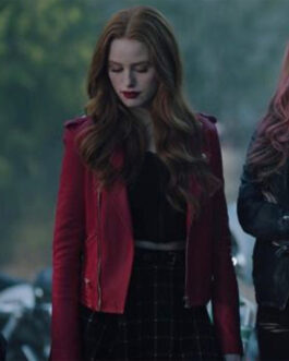 Riverdale S03 Madelaine Petsch Red Leather Jacket