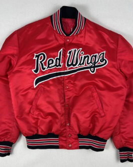 Rochester Red Wings Baseball Bomber Red Jacket