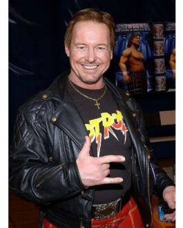 Roddy Piper Quilted Black Leather Jacket