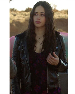 Roswell New Mexico Jeanine Mason Hooded Leather Jacket