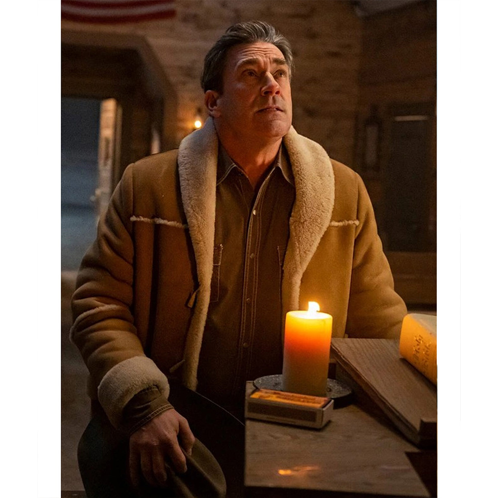 Jon Hamm Fargo Shearling Leather Jacket - Image 11