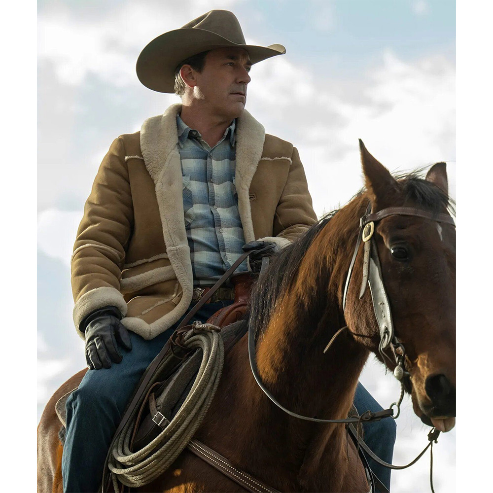 Jon Hamm Fargo Shearling Leather Jacket - Image 12