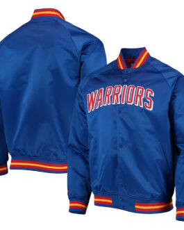 Royal San Francisco Warriors 75th Anniversary Satin Jacket