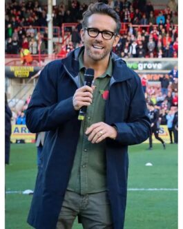 Ryan Reynolds Welcome To Wrexham Navy Blue Jacket