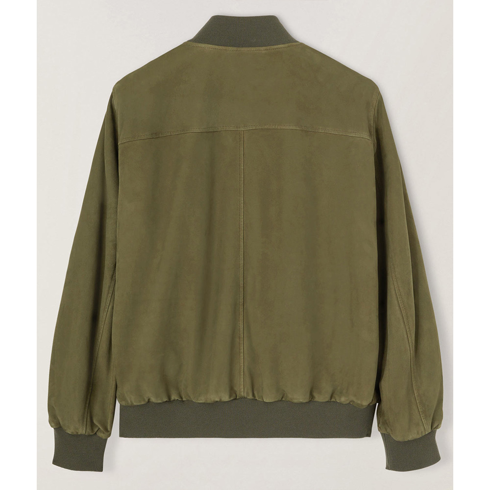 Ryan Seacrest Live with Kelly and Ryan Suede Bomber Jacket - Image 3