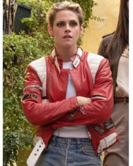 Charlie’s Angels Kristen Stewart Red Leather Jacket