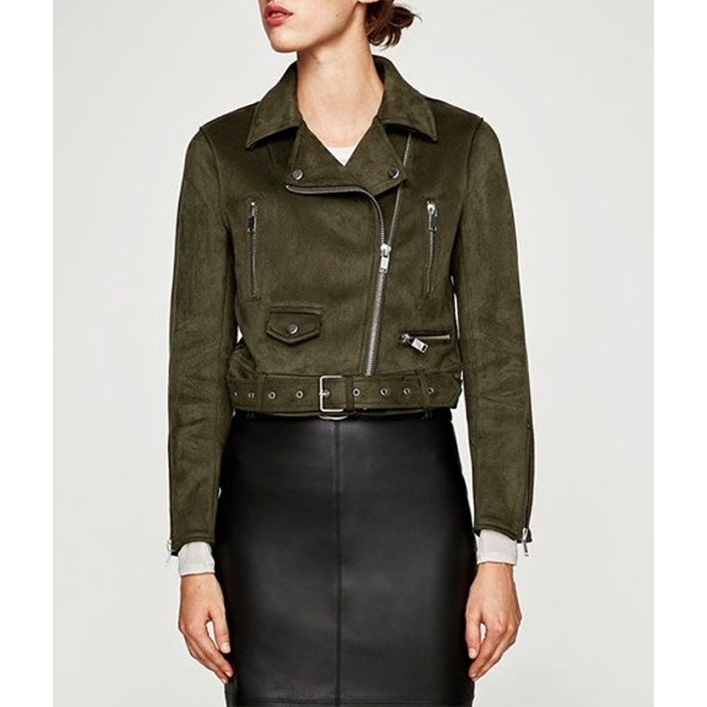 The Mick S02 Sofia Black-DElia Green Jacket