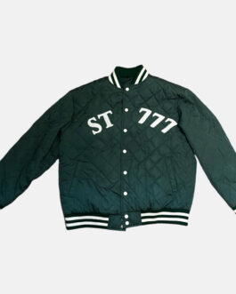 St 777 Quilted Bomber Jacket