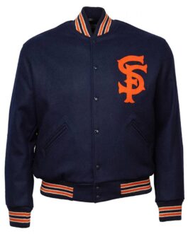 San Francisco Seals 1940 Varsity Navy Wool Jacket