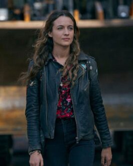 The Republic of Sarah Stella Baker Black Leather Jacket