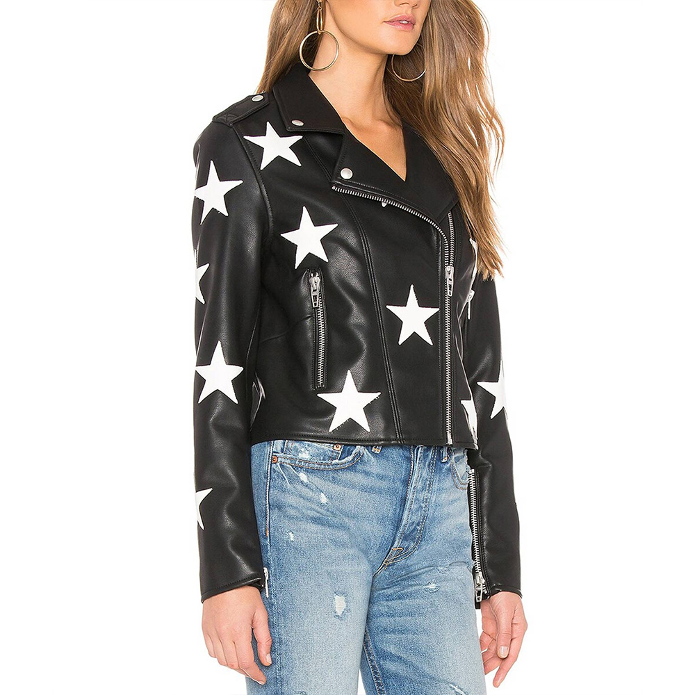 Charmed Sarah Jeffery Star Leather Jacket - Image 4