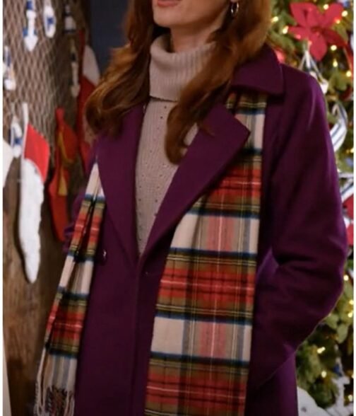 Sarah Power Nantucket Noel Purple Coat - Image 6