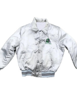 Saskatchewan Roughriders Silver Satin Jacket