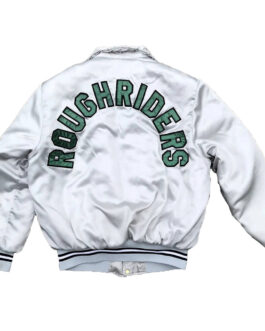 Saskatchewan Roughriders Silver Satin Jacket