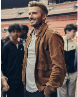 Save Our Squad David Beckham Suede Jacket