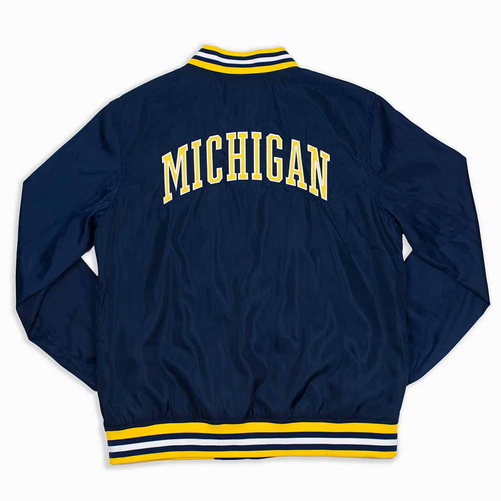 Michigan Wolverines Navy Script Jacket - Image 2