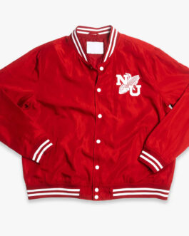 Nebraska Cornhuskers Script Logo Red Bomber Jacket