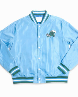 Tulane Green Wave Script Sky Blue Bomber Jacket