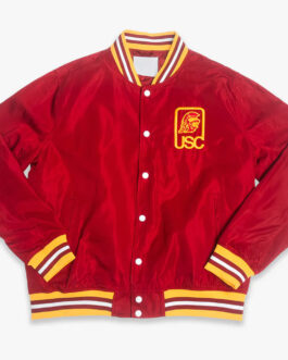 USC Trojans Script Logo Red Bomber Jacket