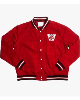 Wisconsin Badgers Vintage Script Red Bomber Jacket