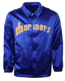 Seattle Mariners 1982 Blue Satin Windbreaker